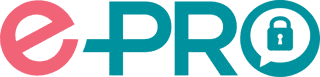 Logo with stylized letters 'P' and 'R' in teal color.